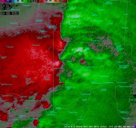 March 2, 2012 -- Tornado near Otway