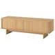 STOCKHOLM 2025 TV bench with sliding doors, oak veneer, 179x42x56 cm ...