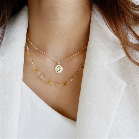 Golden Summer Necklace stack – Love DK