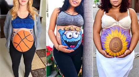 26 Stunning Painted Pregnant Bellies | Pregnant belly, Pregnant belly ...