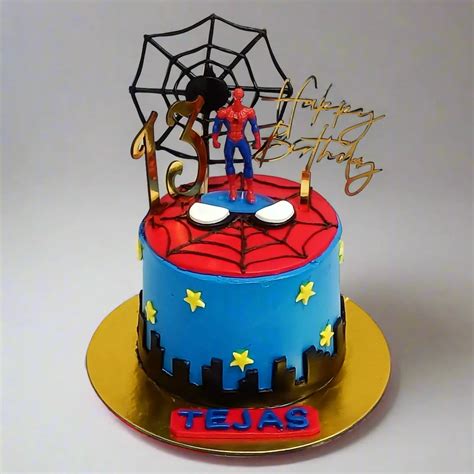 Spiderman Web Theme Cake - 1kg Chocolate Adventure – CAKESTRY15