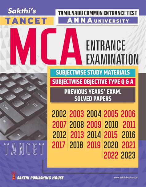 Buy Tancet MCA Entrance Examination Superior Guide Book Online at Low ...