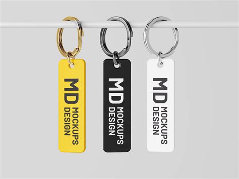 Free Rectangle KeyChain Mockups PSD set - PsFiles