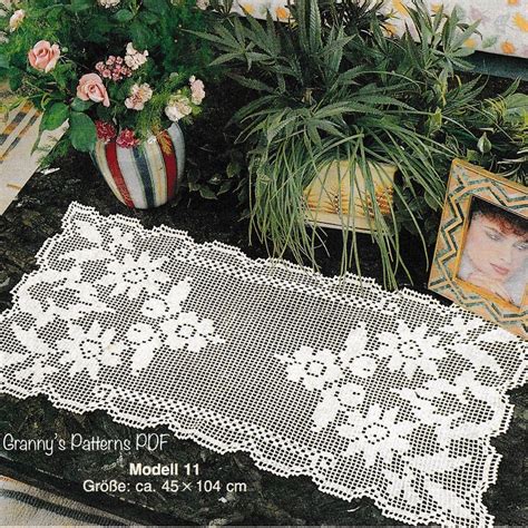 Image result for Crochet Doily Table Runner Patterns