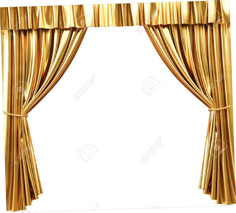 Curtain Gold Stage, Window Treatment Frame Picture PNG Transparent Background, Free Download ...