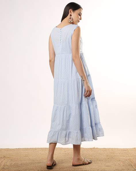 Buy Light Blue Dresses for Women by Svrnaa Online | Ajio.com