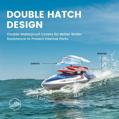 DEERC High Speed RC Boats with LED Lights & 2 India | Ubuy