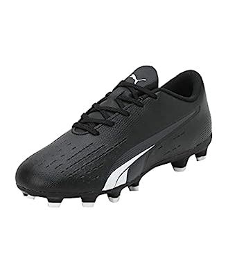 Buy Puma Unisex-Kid Ultra Play FG/AG Junior Black-White Football Shoe ...
