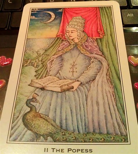 Desert Rose Tarot: The Popess (Medieval Enchantment)