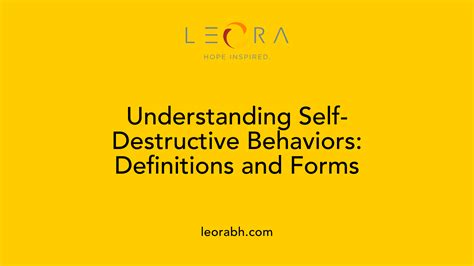 How to Recognize and Address Self-Destructive Behaviors