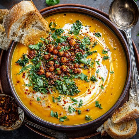 Curried Carrot Soup with Ginger and Coconut Milk - Tasty Chow