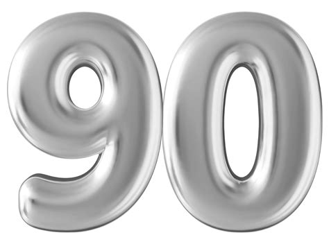 plata 3d número 90 36304471 PNG