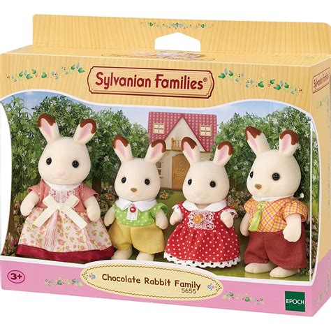 Epoch Sylvanian Families Chocolate Rabbit Family - Dollhouse Playset, Multicolor 5655 | Toys-shop.gr