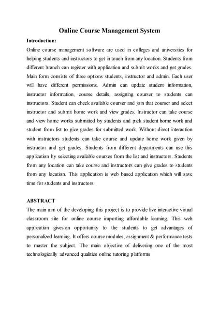 Image result for Online Course Management System