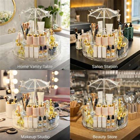 TASTIC Plastic Multipurpose Make Up Storage Organizer,Cosmetic Storage ...