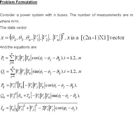 Image result for State Estimation of Power Systems with R Matrix