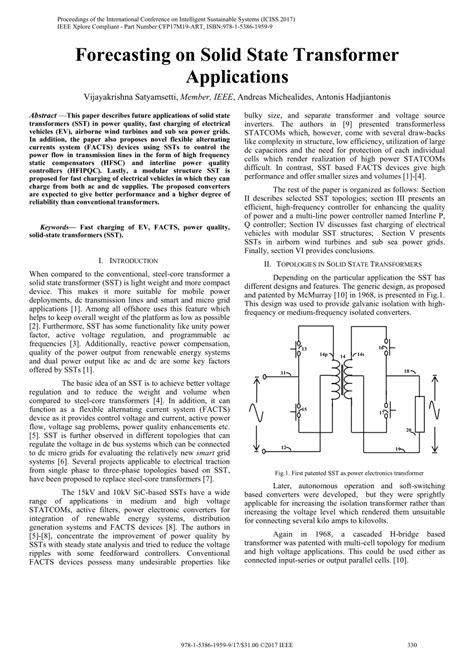Image result for Solid-state Transformer Applications