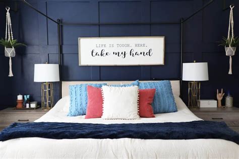 dark blue master bedroom ideas
