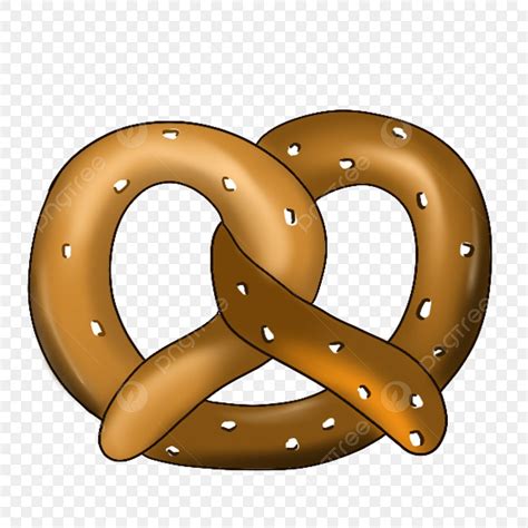 Pretzel Clip Art En Blanco Y Negro Ilustración Del Vector Con El