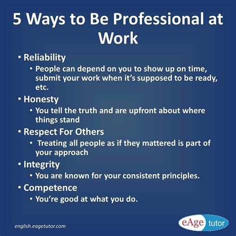 5 Ways to Be Professional at Work