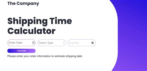 GitHub - burakturnaa/react-shipping-time-calculator: Shipping time ...