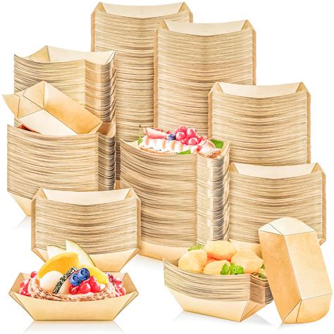 Amazon.com: MotBach 300 Pack 1/2 Lb Paper Food Boat Trays Disposable ...