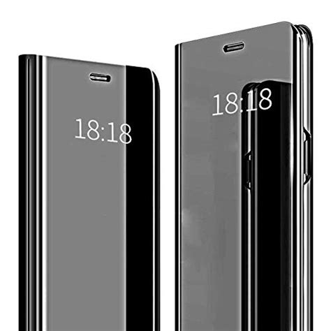 SmartLike Clear View Mirror Flip Cover for Oppo Reno 2F - Black ...