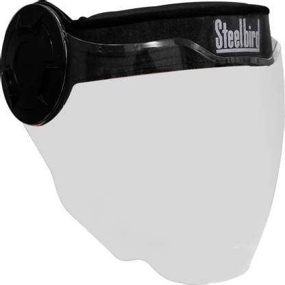 Steelbird SBH-50 ST Unbreakable Reusable Static Face Shield Safety ...
