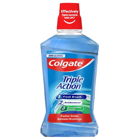 Colgate Triple Action Mouthwash with CPC 500ml | Toiletries | Iceland Foods