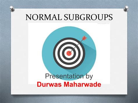 Image result for Normal subgroup test