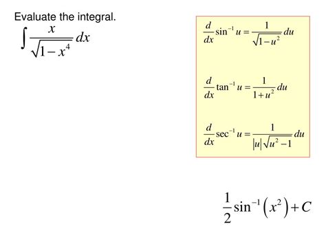 Image result for Inverse Trig Integrals