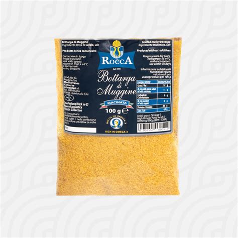 Bottarga di muggine macinata in busta - Shop Rocca La Bottarga