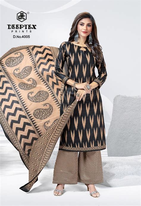 Deeptex Aaliza Vol-4 Cotton Print Designer Dress Material: Textilecatalog