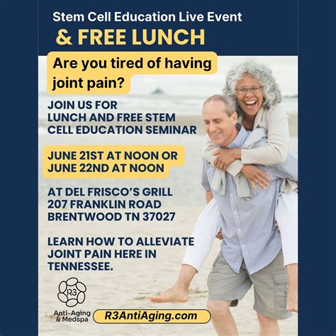 Stem Cell Education Live Event & FREE LUNCH (Day 1), Del Frisco's ...