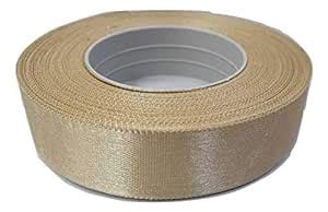 Aarti Multi-Purpose Golden Color Satin Ribbon Roll of 18 Meters Approx ...