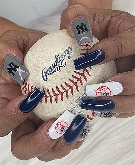 New York Yankees Baseball Nail Art Decals - Salon Quality! | eBay ...