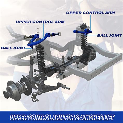 Buy Upper Control Arms 2-4 Lift for 1999-2006 Silverado 1500 Sierra ...