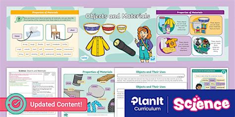 Science: Uses of Everyday Materials: Objects and Materials Year 2