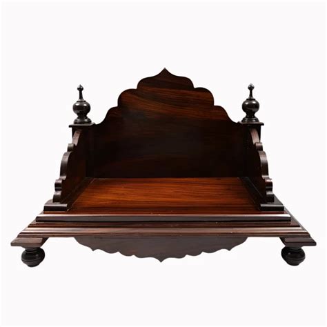ADOUER WOOD Solid Sheesham Wood Designer Pooja Chowki (Walnut) – Adouer ...