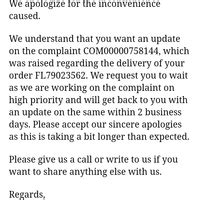 Ajio — tracking order