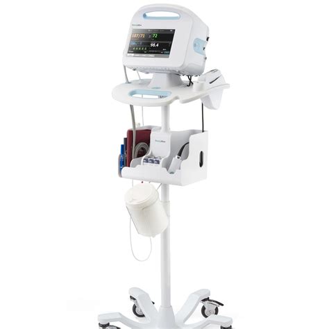 Trolley-mounted vital signs monitoring device - Connex® - Welch Allyn - portable / ECG / RESP