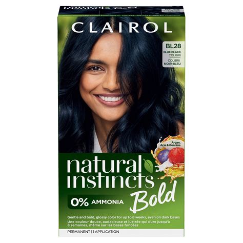Black Hair Blue Tint Naturtint Permanent Hair Color 2NB Blue Black