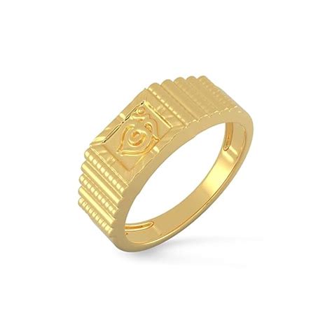 Buy Malabar Gold & Diamonds Gold Ring for Men 22 k | Gold Ring for Men ...