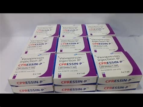 Diabetes Injection - Cpressin P 20 IU Injection 100% Export Oriented ...