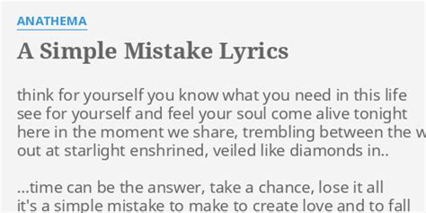 Image result for Simple Mistake