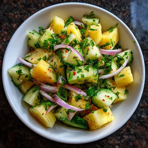Pineapple Cucumber Salad