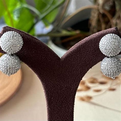 Cocktail Studs - Rhodium plated