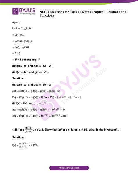 Image result for Class 12 Math Chapter 1 Solutions