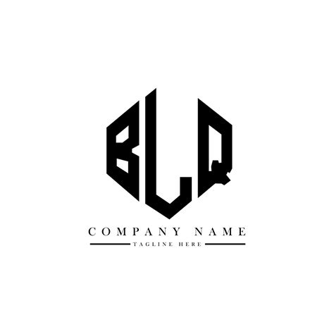 diseño de logotipo de letra blq con forma de polígono. diseño de ...