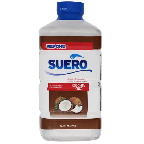 Suero Repone Electrolyte Drink, Coconut Flavor, for Children & Adults ...
